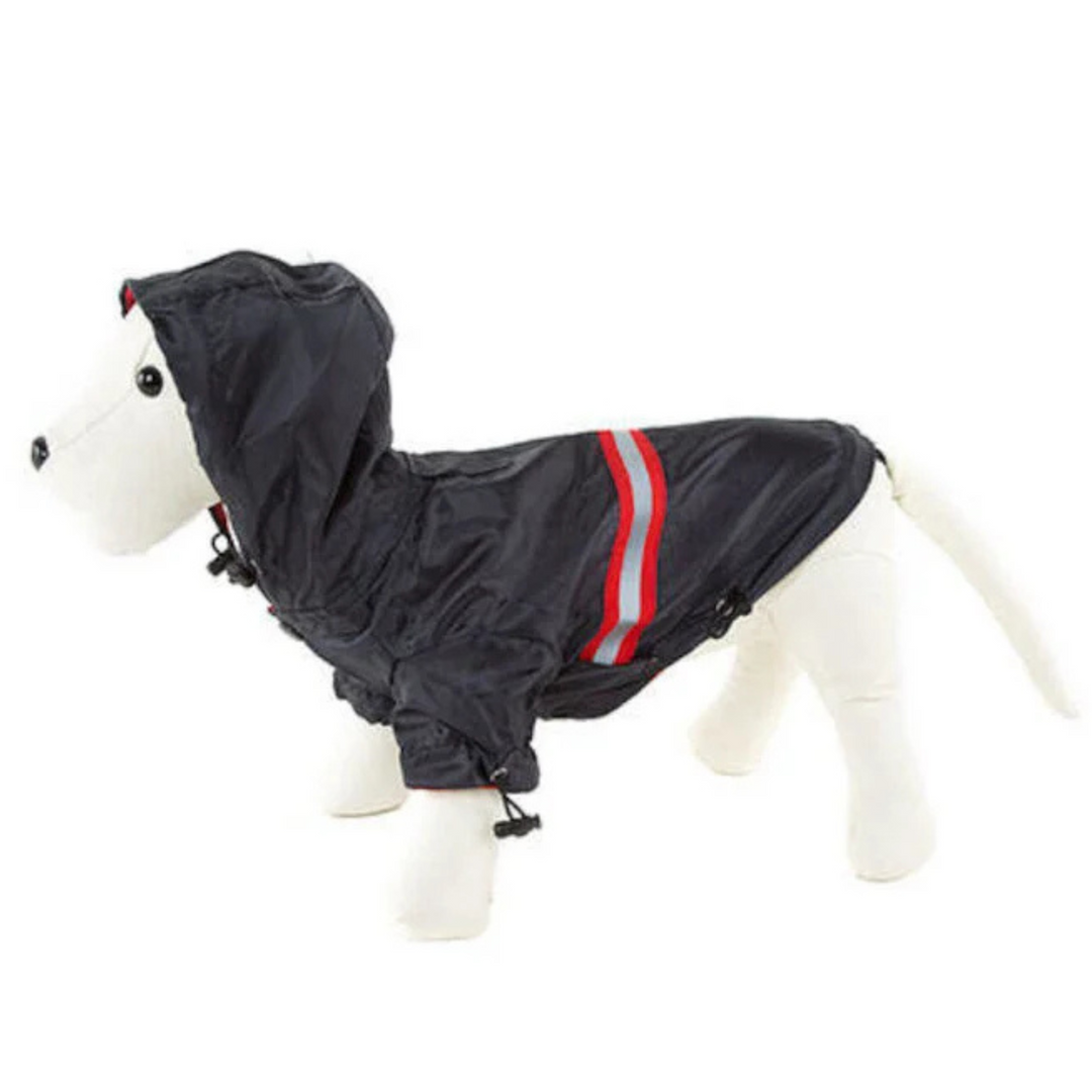 Impermeable reflectante negro