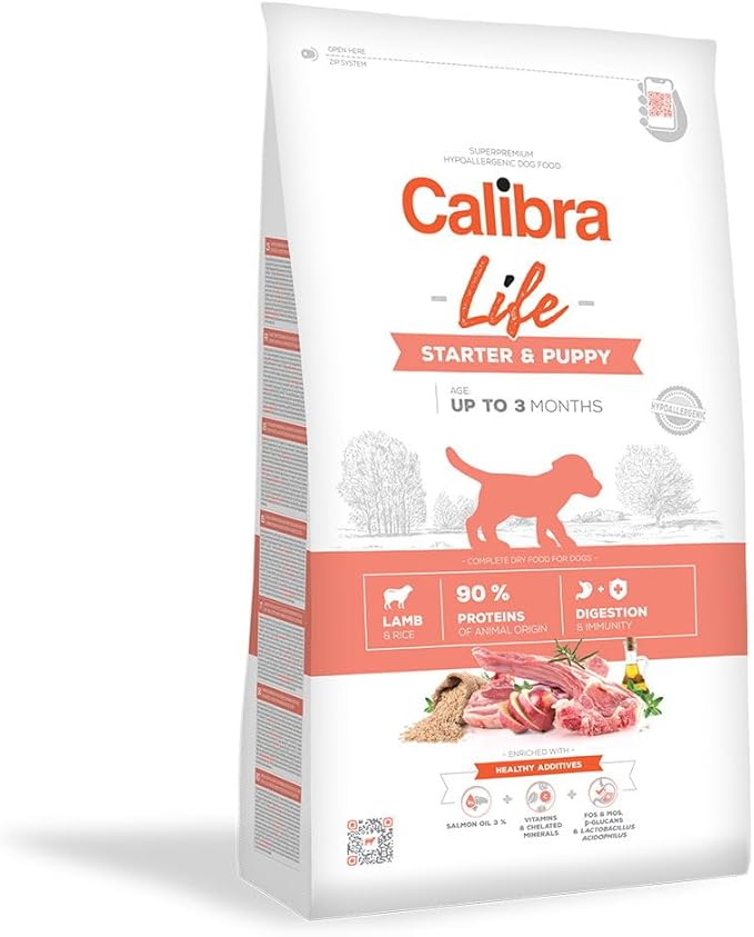 CALIBRA DOG LIFE STARTER & PUPPY CORDERO 12KG