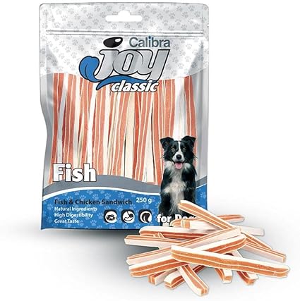 CALIBRA JOY DOG CLASSIC PESCADO POLLO SANDWICH 250GR