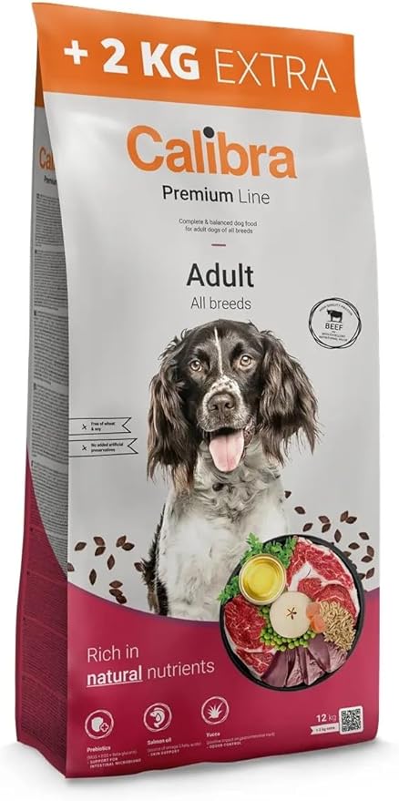 CALIBRA DOG PREMIUM LINE ADULT TERNERA 12+2KG