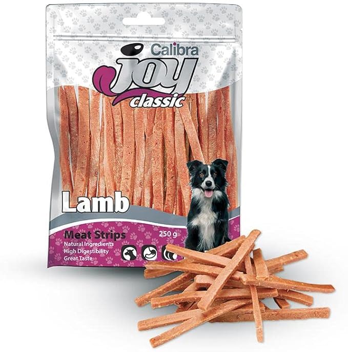 CALIBRA JOY DOG CLASSIC CORDERO STRIPS 250GR