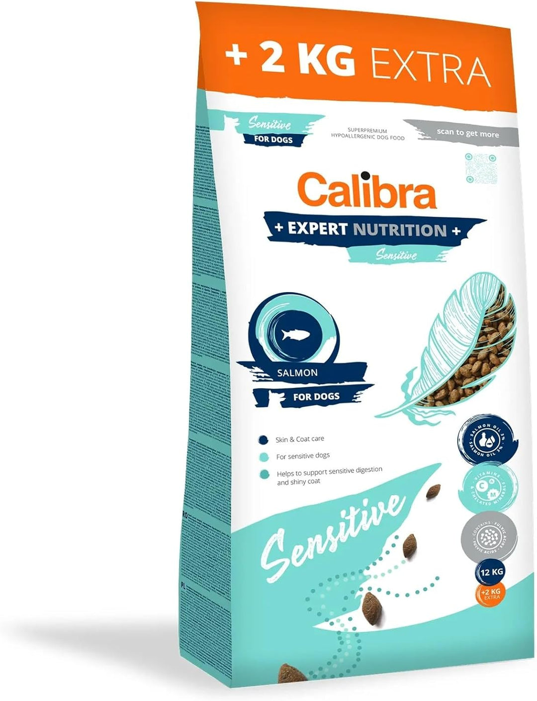 CALIBRA DOG EXPERT NUTRITION SENSITIVE SALMON 12KG+2KG