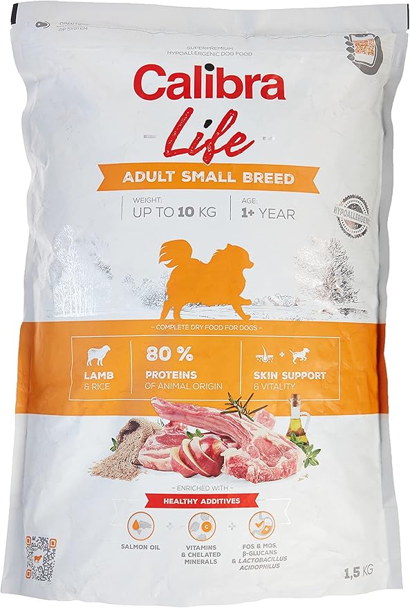 CALIBRA DOG LIFE ADULT SMALL BREED CORDERO 6KG