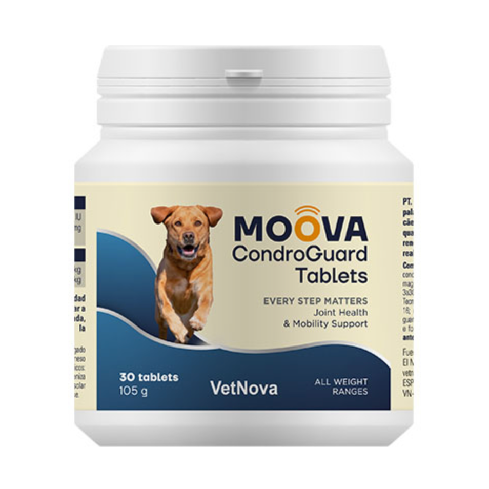 🐾 Moova CondroGuard Tabletas – Protección y movilidad articular para perros y gatos