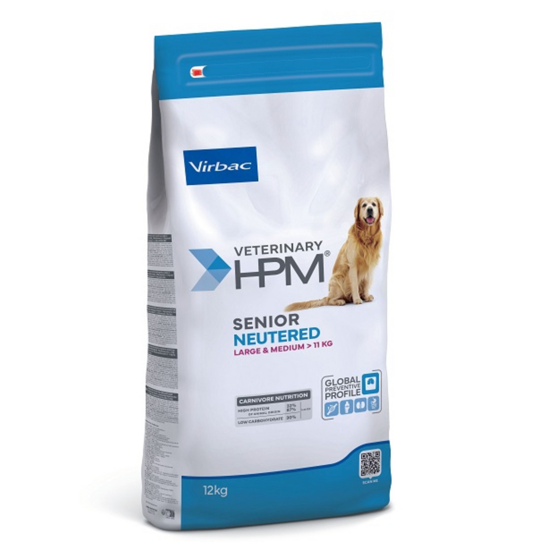 VIRBAC HPM SENIOR NEUTERED – Alimento Premium para Perros Esterilizados de Razas Medianas y Grandes
