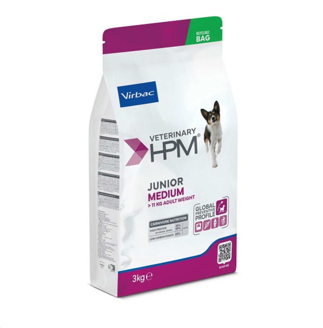 VIRBAC HPM CANINE JUNIOR MEDIUM
