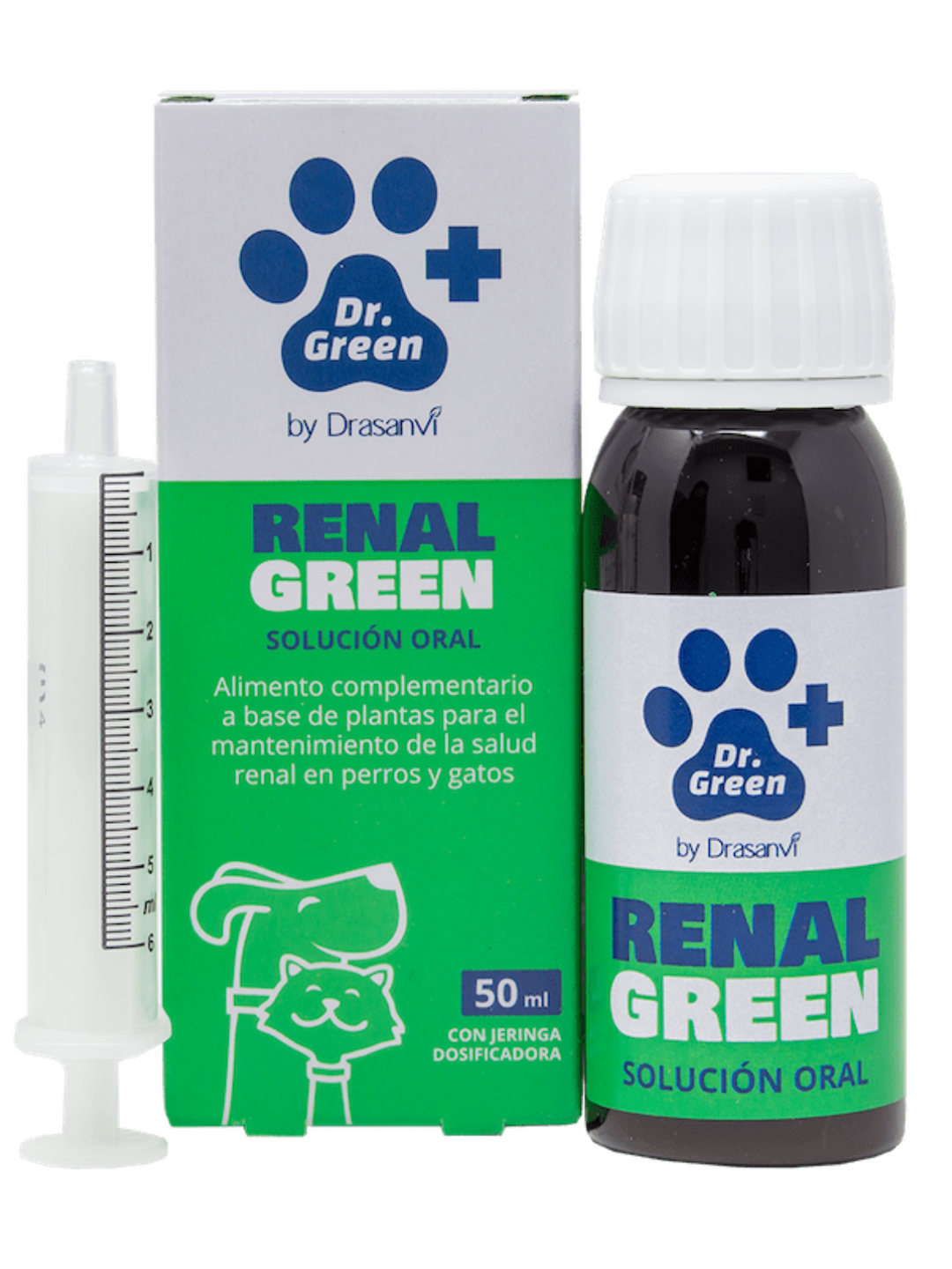 🐾 Renal Green Oral 50ml – Soporte renal natural para perros y gatos