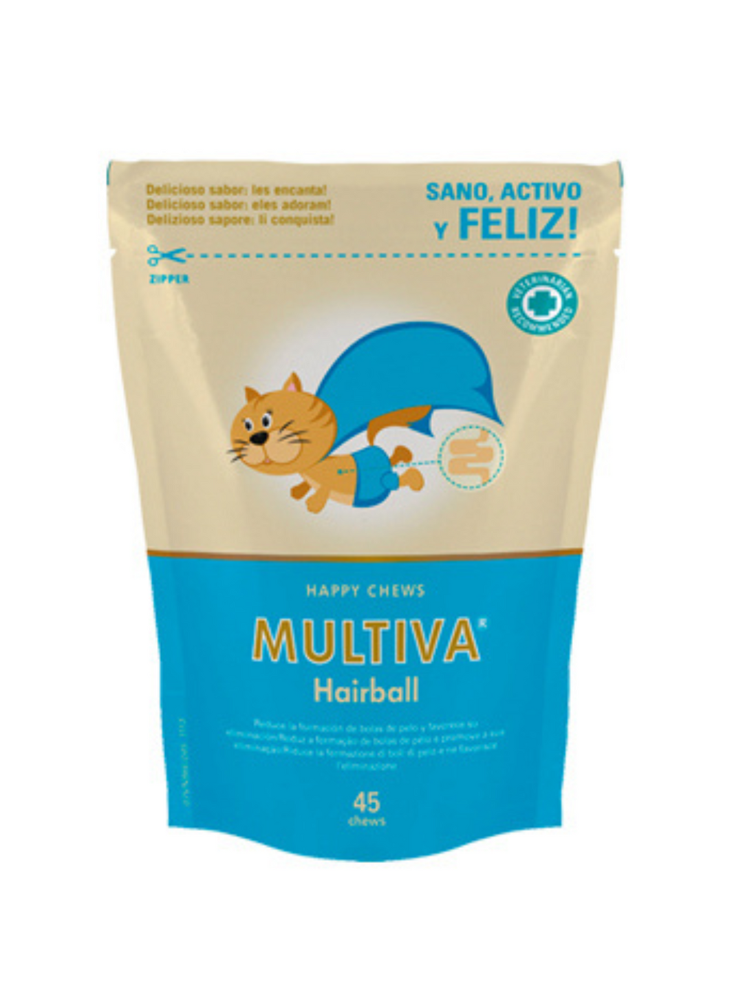 🐱 MULTIVA® Hairball – Control natural de bolas de pelo para gatos
