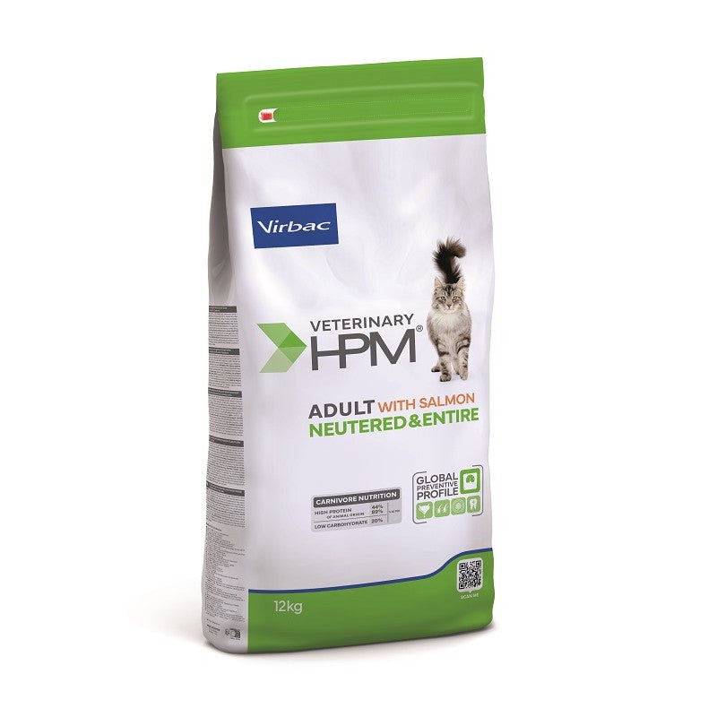 Virbac Veterinary HPM Adult Salmon Neutered & Entire Cat