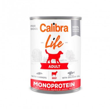 CALIBRA DOG LIFE LATA ADULT TERNERA CON ZANAHORÍAS