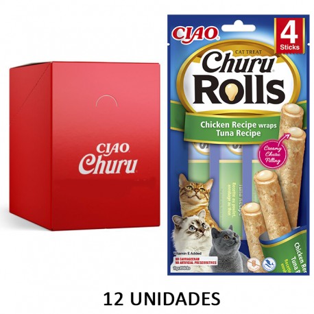 Churu Rolls Gato Receta Atún 12U