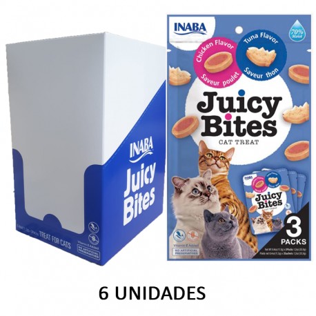Churu Gato Juicy Bites Atun y Pollo 6 U