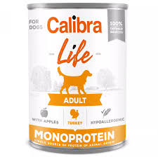 CALIBRA DOG LIFE LATA ADULT PAVO CON MANZANAS