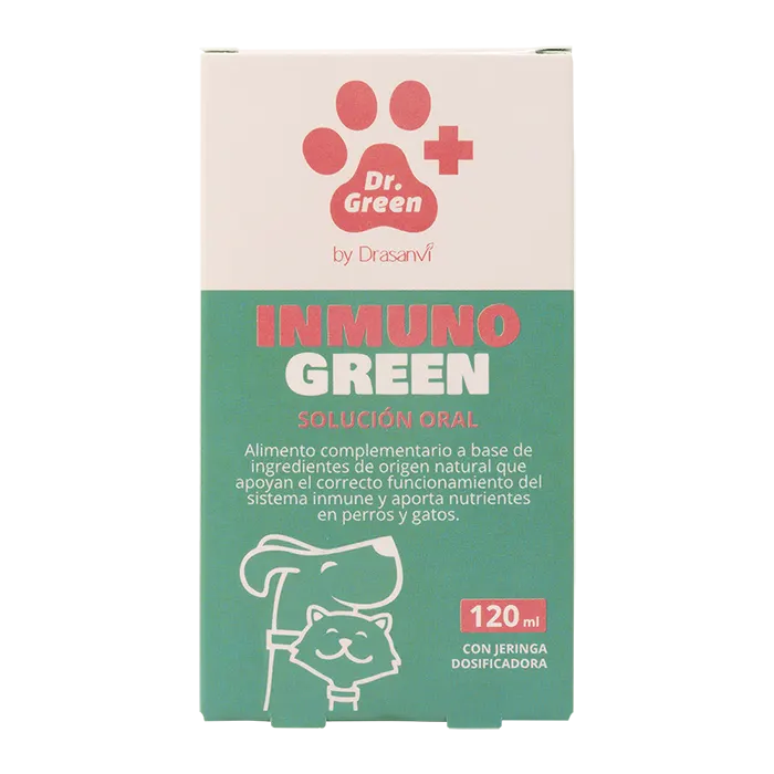🐾 InmunoGreen Solución Oral – Refuerzo inmunológico natural para perros y gatos