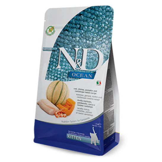 N&D OCEAN KITTEN BACALAO,CALABAZA 1,5KG