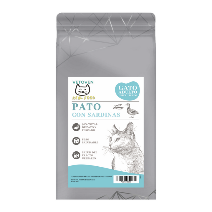 VETOVEN G. ESTERILIZADO PATO CON SARDINAS