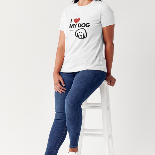 Camiseta "I Love My Dog" de Vetoven – Muestra tu Pasión por los Perros