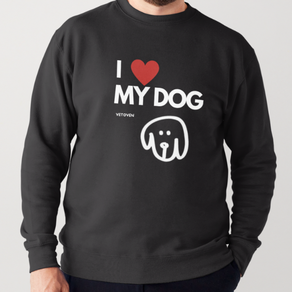 Sudadera "I Love My Dog" de Vetoven – Confort y Estilo para los Amantes de los Perros