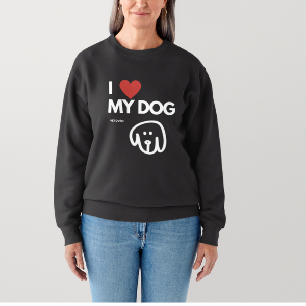 Sudadera "I Love My Dog" de Vetoven – Confort y Estilo para los Amantes de los Perros