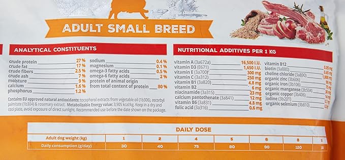 CALIBRA DOG LIFE ADULT SMALL BREED CORDERO 1,5KG