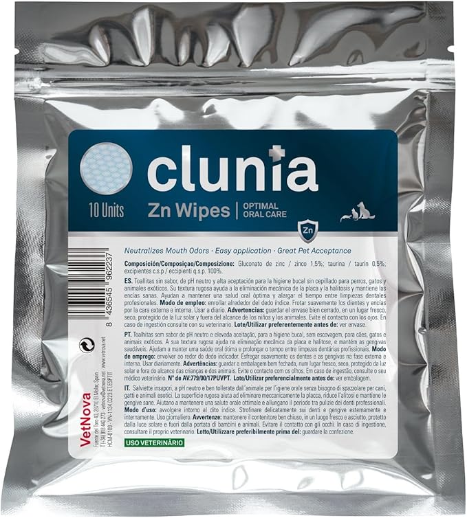 VETNOVA CLUNIA® Zn Wipes - Display Box