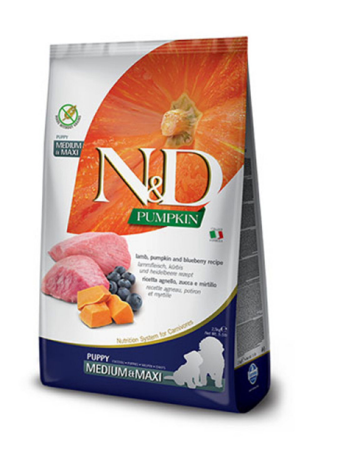 FARMINA N&D PUMPKIN PUPPY MED/MAXI CORDERO