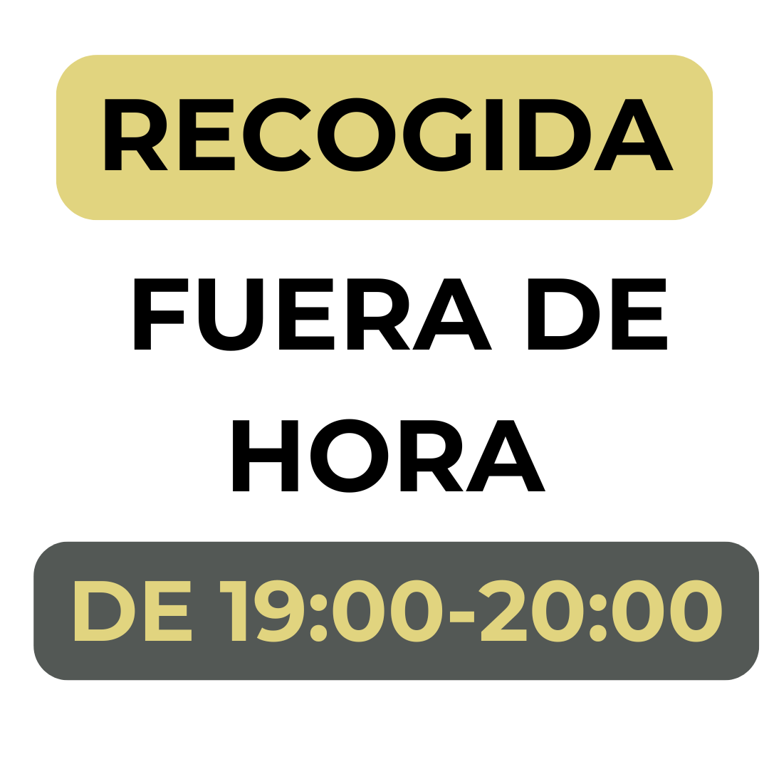 RECOGIDA POR LA TARDE DE 19:00-20.00