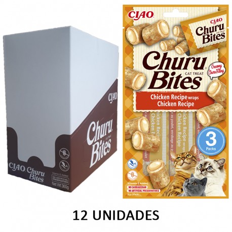 Churu Gato Bites  Receta Pollo 12 U