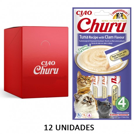 Churu Gato Receta de Atun con Almeja 12U