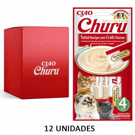 Churu Gato Receta De Atun con Cangrejo 12 U