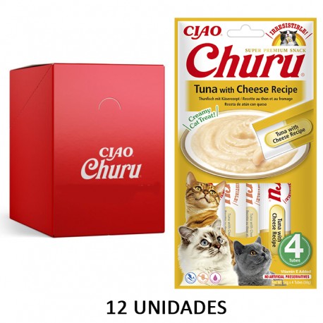 Churu Gato Receta de Atun con Queso 12 U