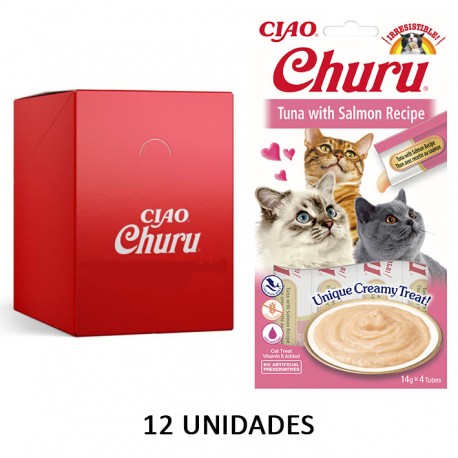 Churu Gato Receta de Atun con Salmon 12 U