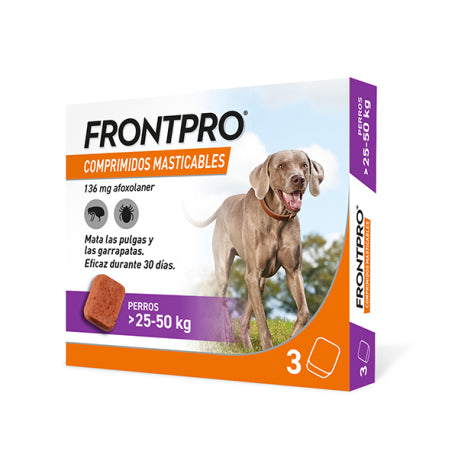 FRONTPRO comprimidos antiparasitarios para perros