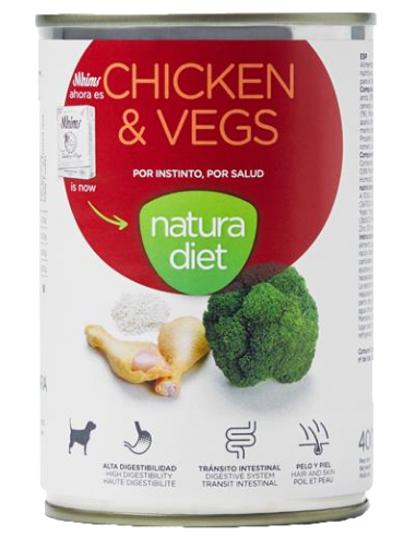 NATURA DIET DOG 400G 12 UNIDADES